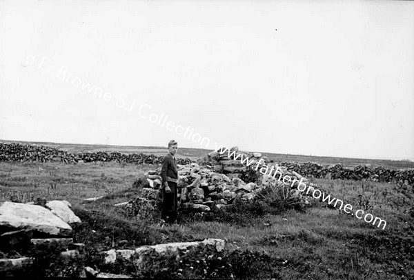 THE SEVEN CHURCHES (B) TEAMPUL A PHUILL  DUN ONAGHT  CROSS FRAGMENTS ARRANGED BY MISS STOKES  CLOGHAUN NA CARRAIGHE  CORNAU NEAR KILRONAN